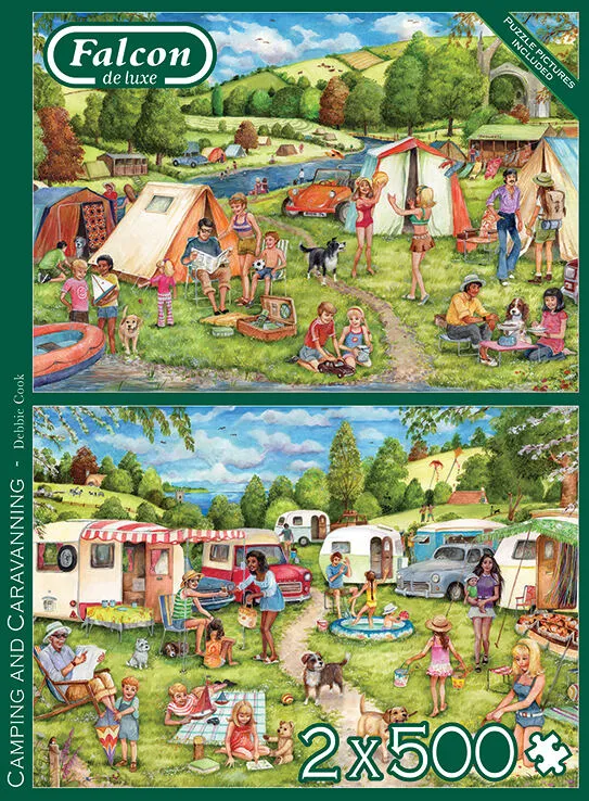 Jumbo Camping and Caravanning 2x500 Parça 11346 500 Parça Puzzle Thumbnail 11