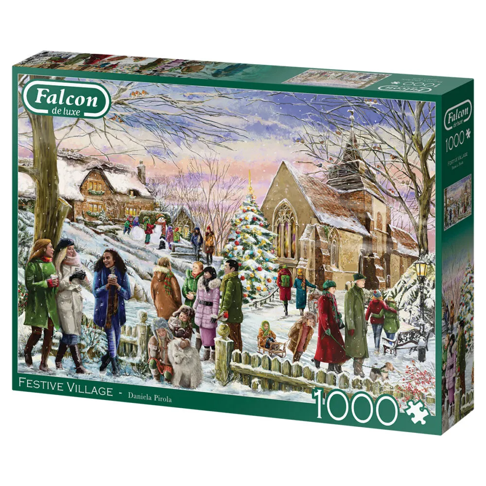 Jumbo Festive Village 1000 Parça 11352 Puzzle Thumbnail 3