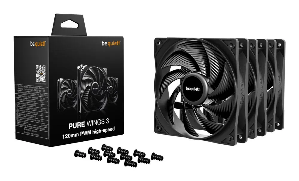 be quiet! Pure Wings 3 120mm | PWM high-speed Triple Pack BL140 Thumbnail 3