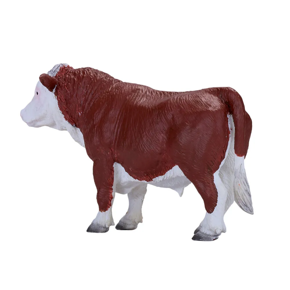 Mojo Fun Hereford Bull 381073 FARMLAND Boğa Oyuncak Figür Thumbnail 3