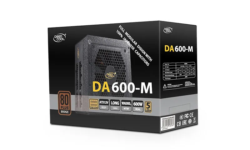 DeepCool DA600-M 600 W DP-BZ-DA600-MFM 80 PLUS Bronze ATX Güç Kaynağı Thumbnail 13
