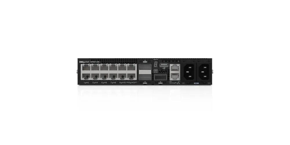 DELL S-Series S4112T Gözetilmiş L2/L3 10G Ethernet (100/1000/10000) 1U Siyah Switch