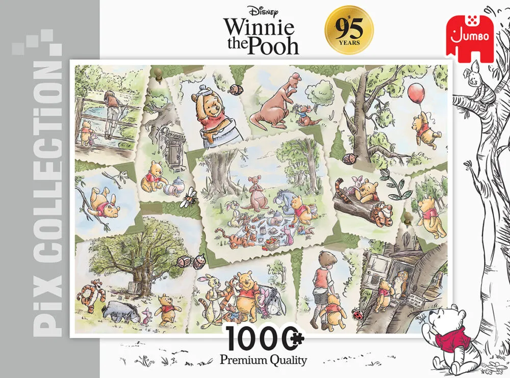 Jumbo Pix Collection - Winnie de Poeh 18875 1000 Parça Puzzle Thumbnail 4