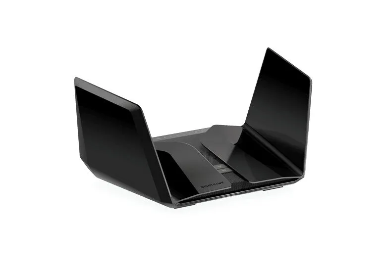 NETGEAR Nighthawk RAXE500-100APS kablosuz yönlendirici Gigabit Ethernet Üç bantlı (2,4 GHz / 5 GHz / 6 GHz) Siyah Route