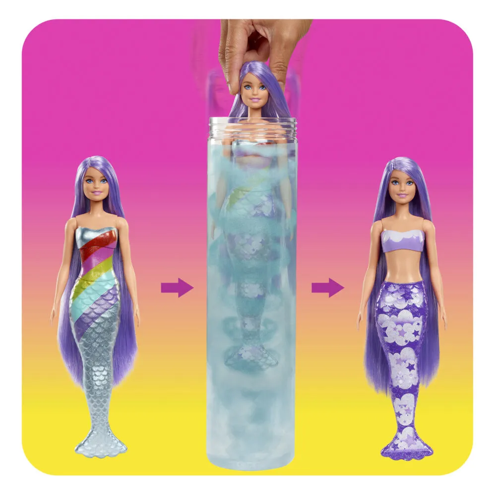 Barbie Mermaid HCC46 Color Reveal Oyuncak Bebek Thumbnail 7
