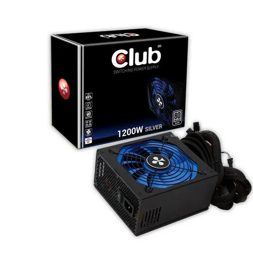 CLUB3D CSP-X1200CS 1200 W 80 PLUS Silver ATX Güç Kaynağı Thumbnail 1