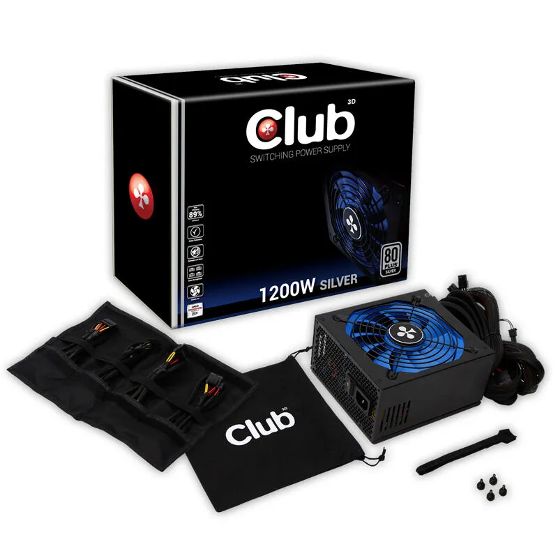 CLUB3D CSP-X1200CS 1200 W 80 PLUS Silver ATX Güç Kaynağı Thumbnail 11