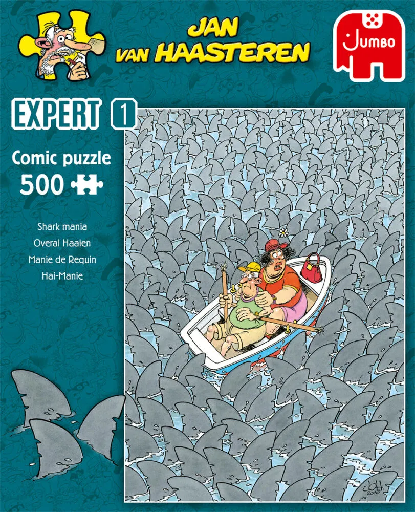 Jumbo Shark Mania 20089 500 Parça Puzzle Thumbnail 5
