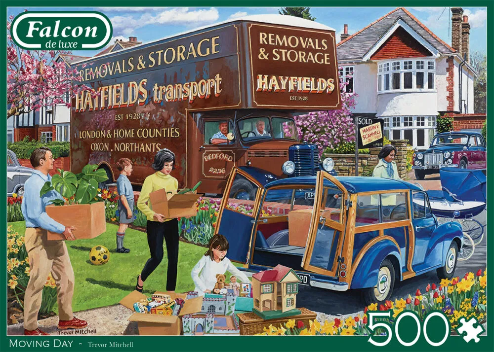 Jumbo Falcon de luxe Moving Day 11370 500 Parça Puzzle Thumbnail 5