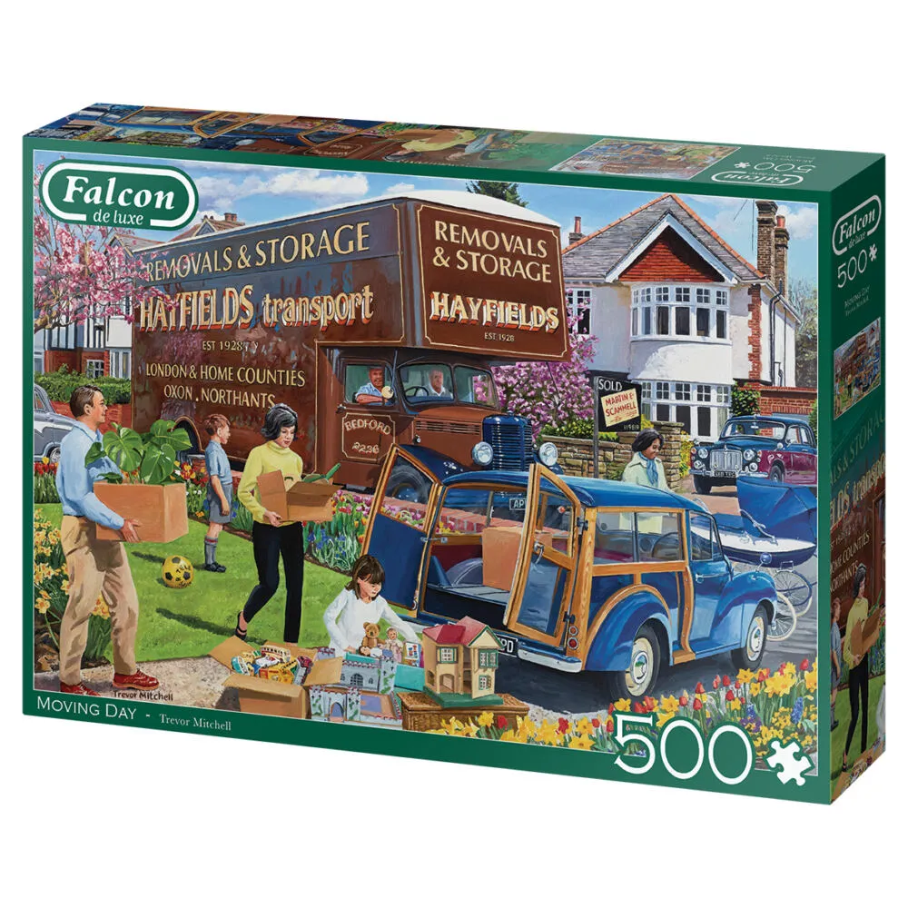 Jumbo Falcon de luxe Moving Day 11370 500 Parça Puzzle Thumbnail 3