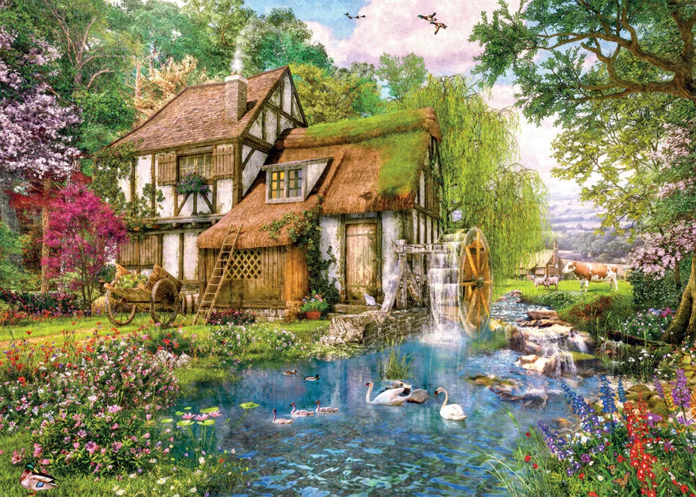 Jumbo Watermill Cottage 11373 1000 Parça Puzzle Thumbnail 0