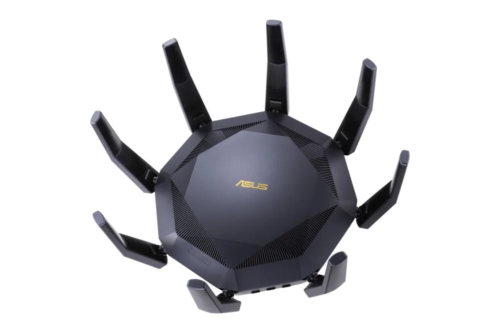 ASUS RT-AX89X kablosuz yönlendirici Ethernet Çift bant (2,4 GHz / 5 GHz) Siyah Route