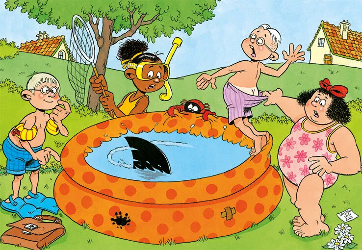 Jumbo Junior 7 - Pool Pranks 20078 150 Parça Puzzle Thumbnail 0