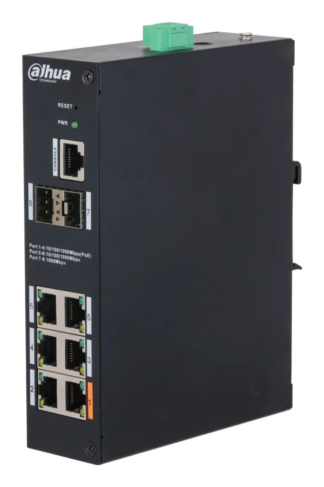 Dahua Technology HS4208-4GT-60 ağ anahtarı Gözetilmiş L2 Gigabit Ethernet (10/100/1000) Ethernet üzerinden güç desteği (PoE) Masaüstü Siyah Switch