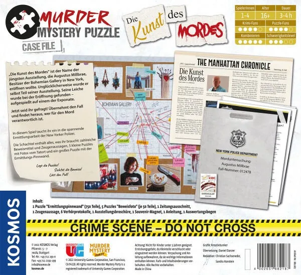 Kosmos Murder Mystery Puzzle 682187 50 Parça Thumbnail 2