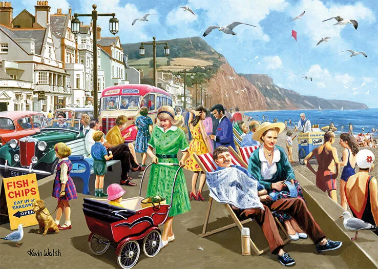 Jumbo Sidmouth Seafront (500 Parça) 11375 Puzzle Thumbnail 1