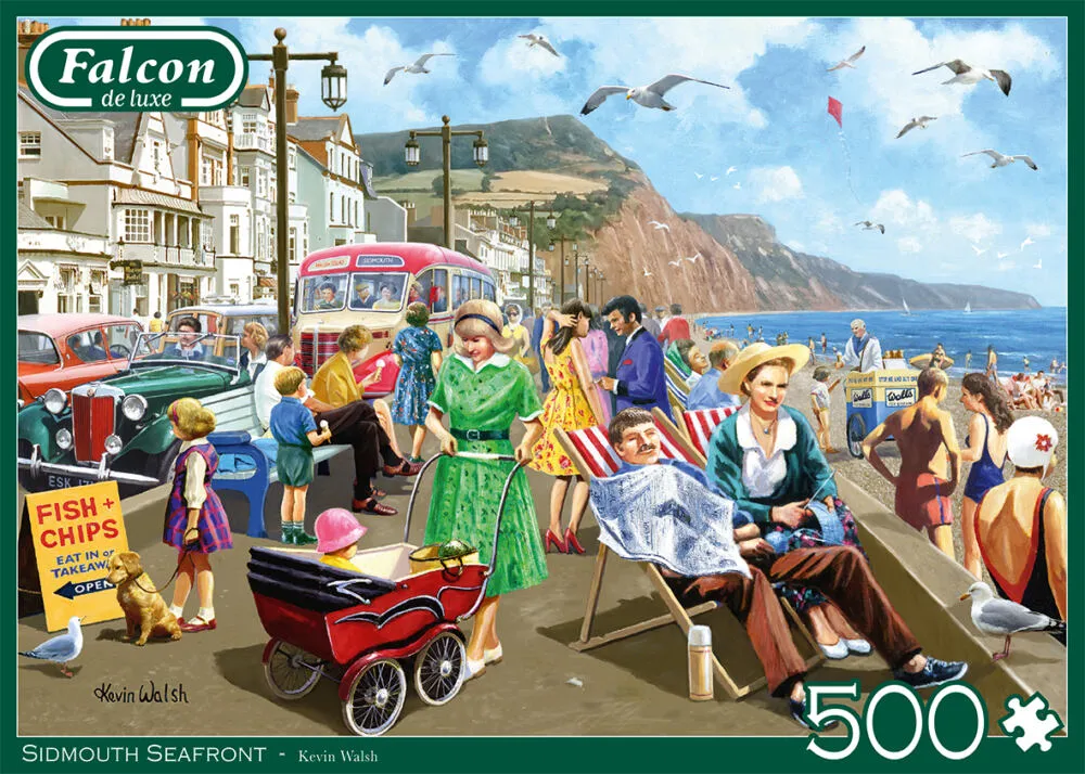 Jumbo Sidmouth Seafront (500 Parça) 11375 Puzzle Thumbnail 5