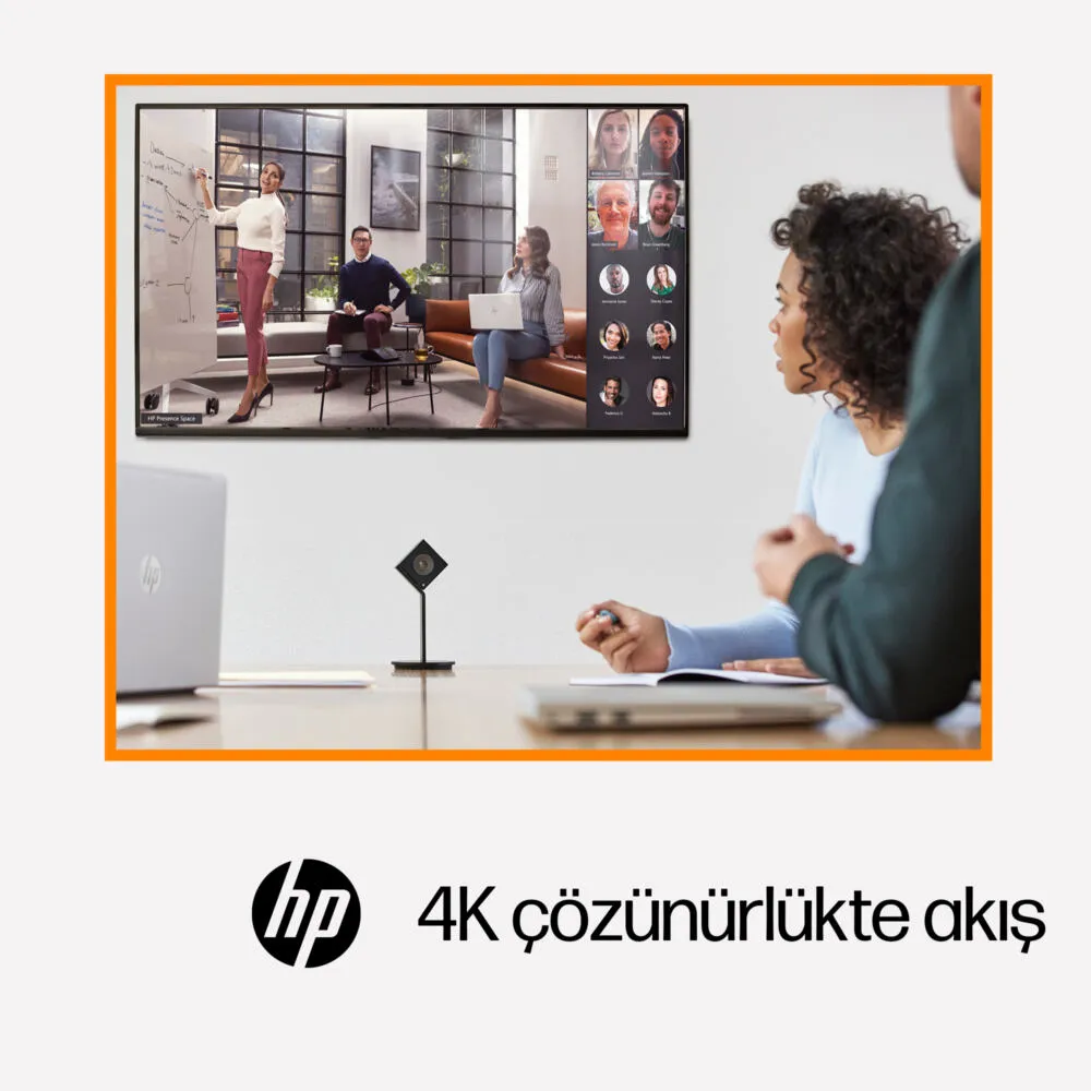 HP Presence See 4K Yapay Zeka Kamera 4V975AA Thumbnail 8