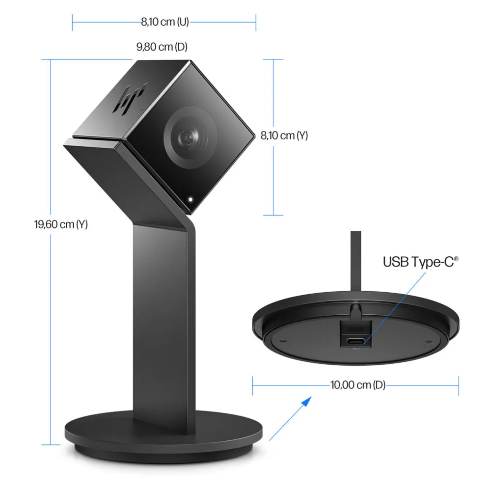 HP Presence See 4K Yapay Zeka Kamera 4V975AA Thumbnail 2