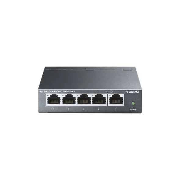 TP-Link TL-SG105S(UN) ağ anahtarı Yönetilmeyen Gigabit Ethernet (10/100/1000) Masaüstü Siyah Switch