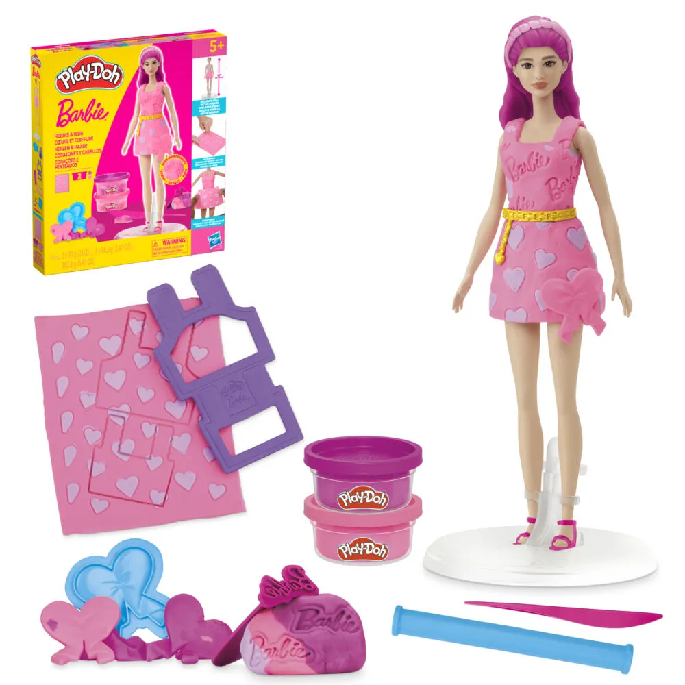 Play-Doh Barbie Kalpler ve Saçlar Sanat ve El İşi Oyuncakları