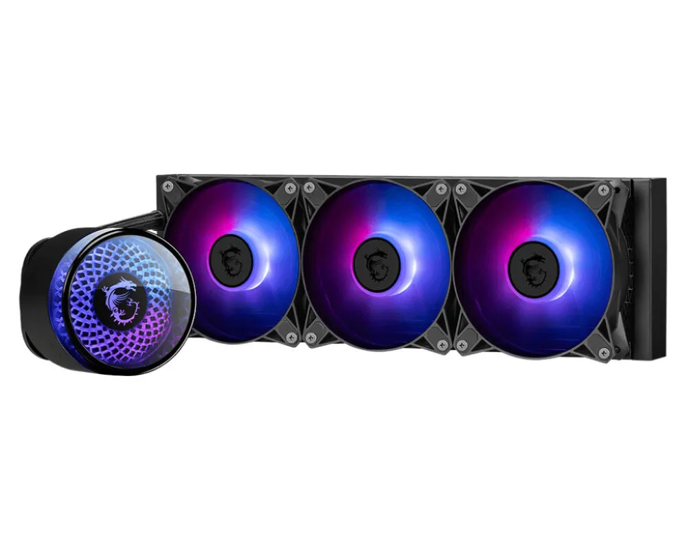 MSI MAG CORELIQUID A12 360 Bilgisayar Soğutma Sistemi Anakart, İşlemci Hepsi dahil sıvı soğutma 12 cm Siyah 1 adet Thumbnail 3