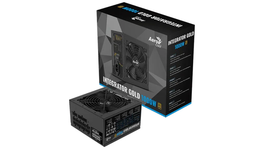 Aerocool Integrator Gold 1000W 4711099473670 80 PLUS ATX Güç Kaynağı Thumbnail 8
