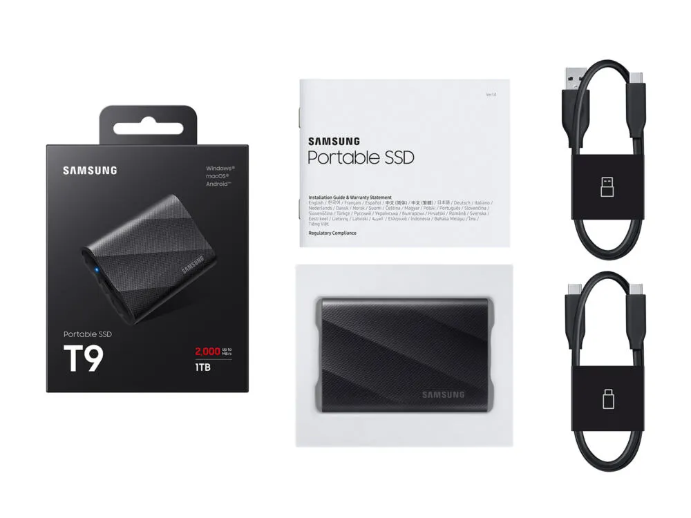 Samsung T9 MU-PK1T0G/WW 1 TB SSD Thumbnail 4