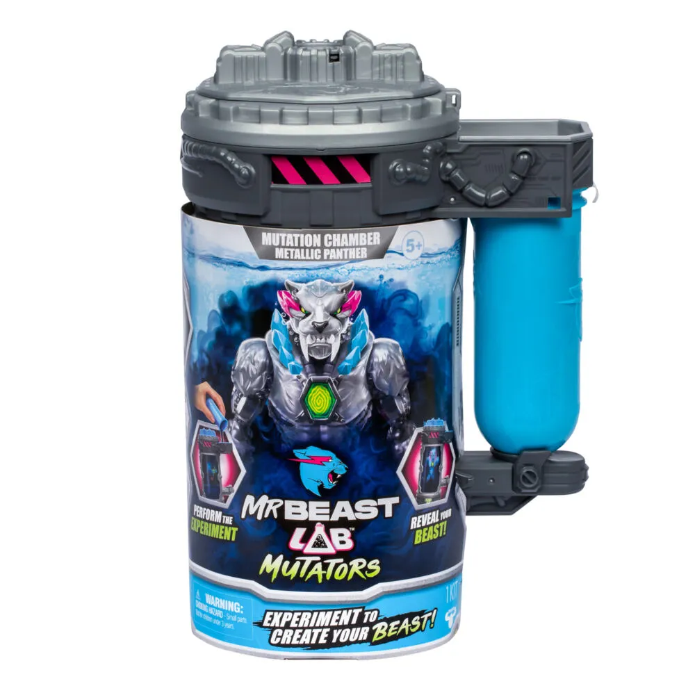 Moose Toys Mr Beast Lab Mutators - Mutatie Kamer Metallic Panther MS24718 Thumbnail 2