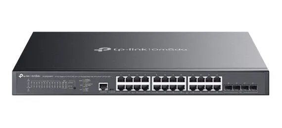 TP-Link Omada SG3428XMPP Gözetilmiş L2+ Gigabit Ethernet (10/100/1000) Ethernet üzerinden güç desteği (PoE) 1U Siyah Switch