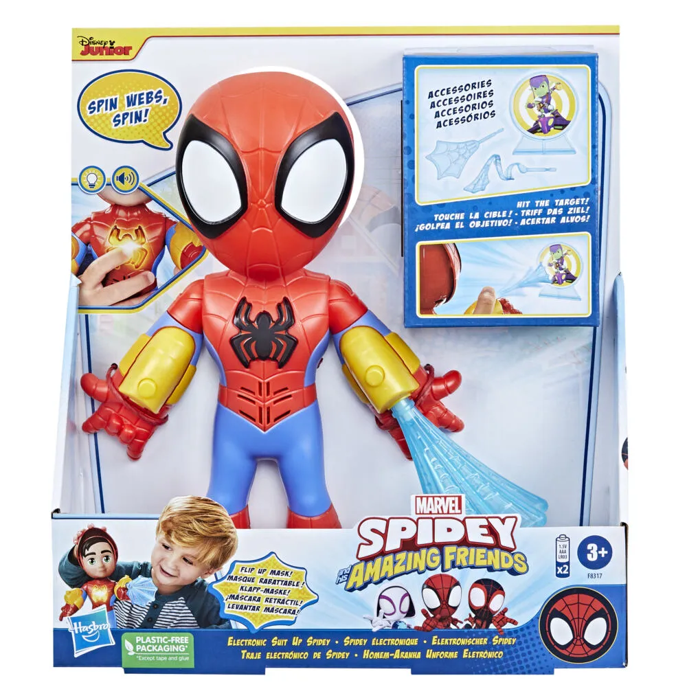 Hasbro Marvel Spidey and His Amazing Friends Electronic Suit Up Spidey F83175L0 Thumbnail 4