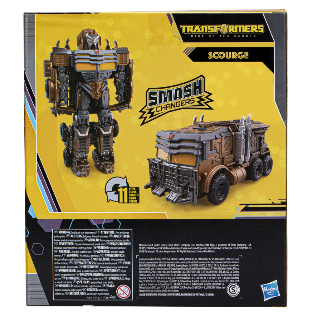 Hasbro Transformers Rise of the Beasts Smash Changer Scourge F39295L0 Thumbnail 5