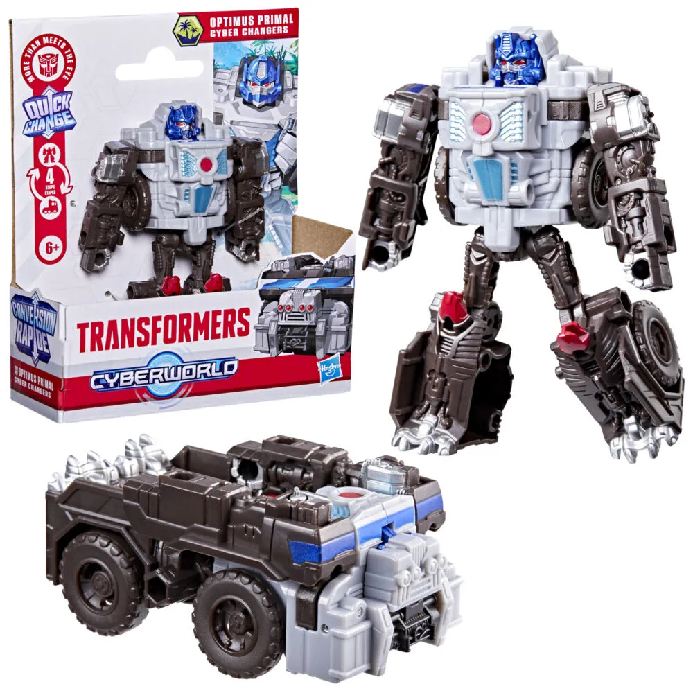 Hasbro Transformers CYBERWORLD Optimus Primal Cyber Changers Figür Oyuncak
