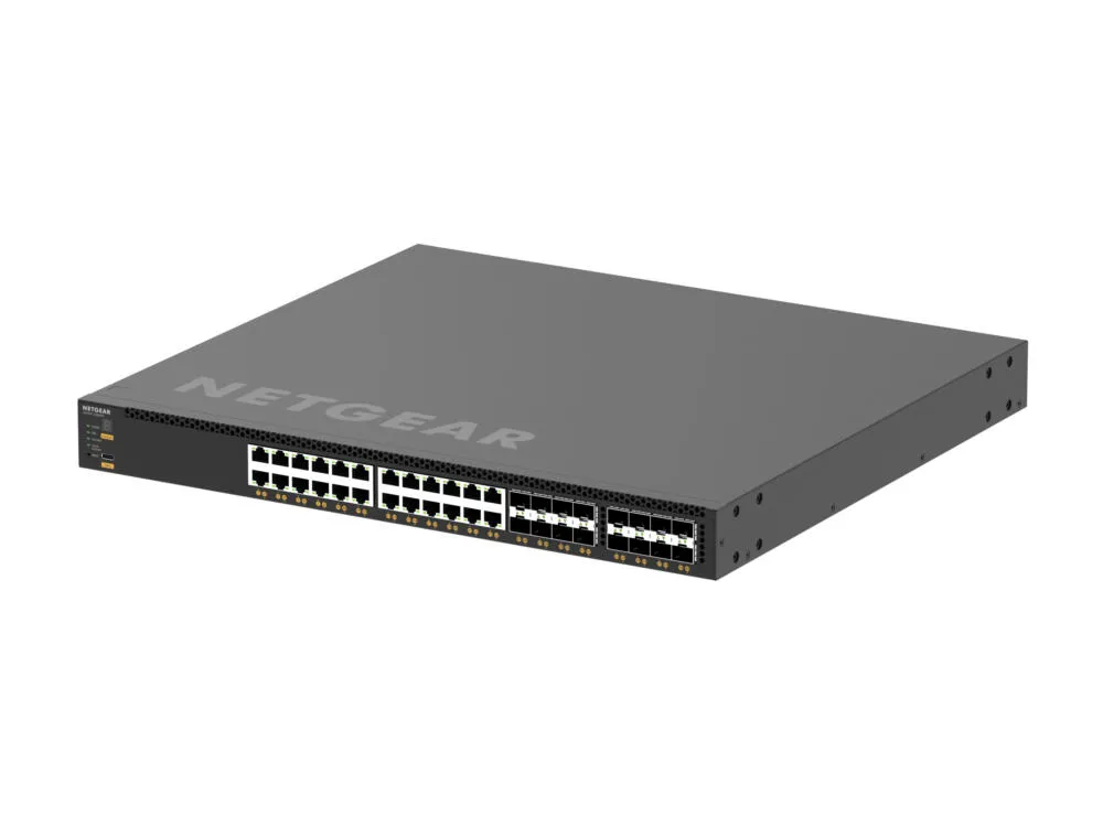 NETGEAR M4350-24X8F8V Fully Managed Switch (XSM4340V​​) Gözetilmiş L3 10G Ethernet (100/1000/10000) Ethernet üzerinden güç desteği (PoE) 1U Siyah