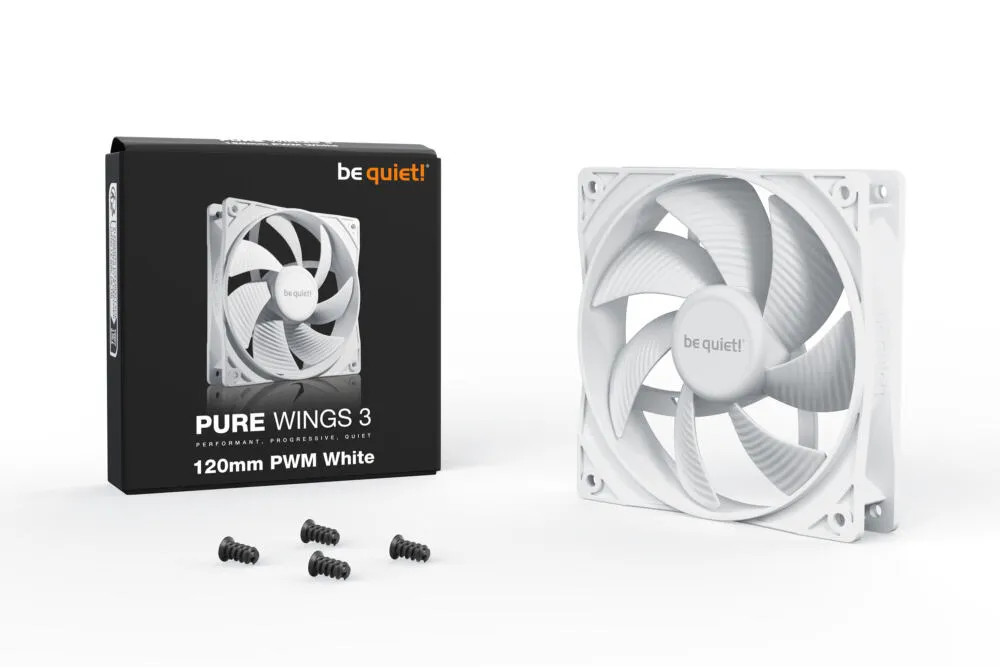 be quiet! Pure Wings 3 120mm PWM White BL110 Thumbnail 4