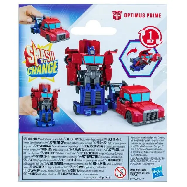 Hasbro Transformers 1-Step Smash Changers Optimus Prime G09945X0 Thumbnail 4