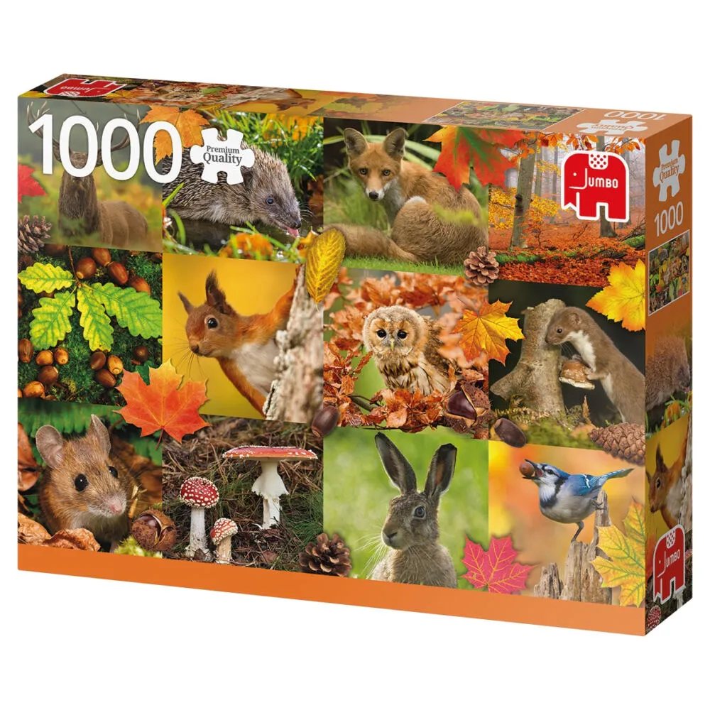 Jumbo Autumn Animals 1000 Parça 18863 Puzzle Thumbnail 0