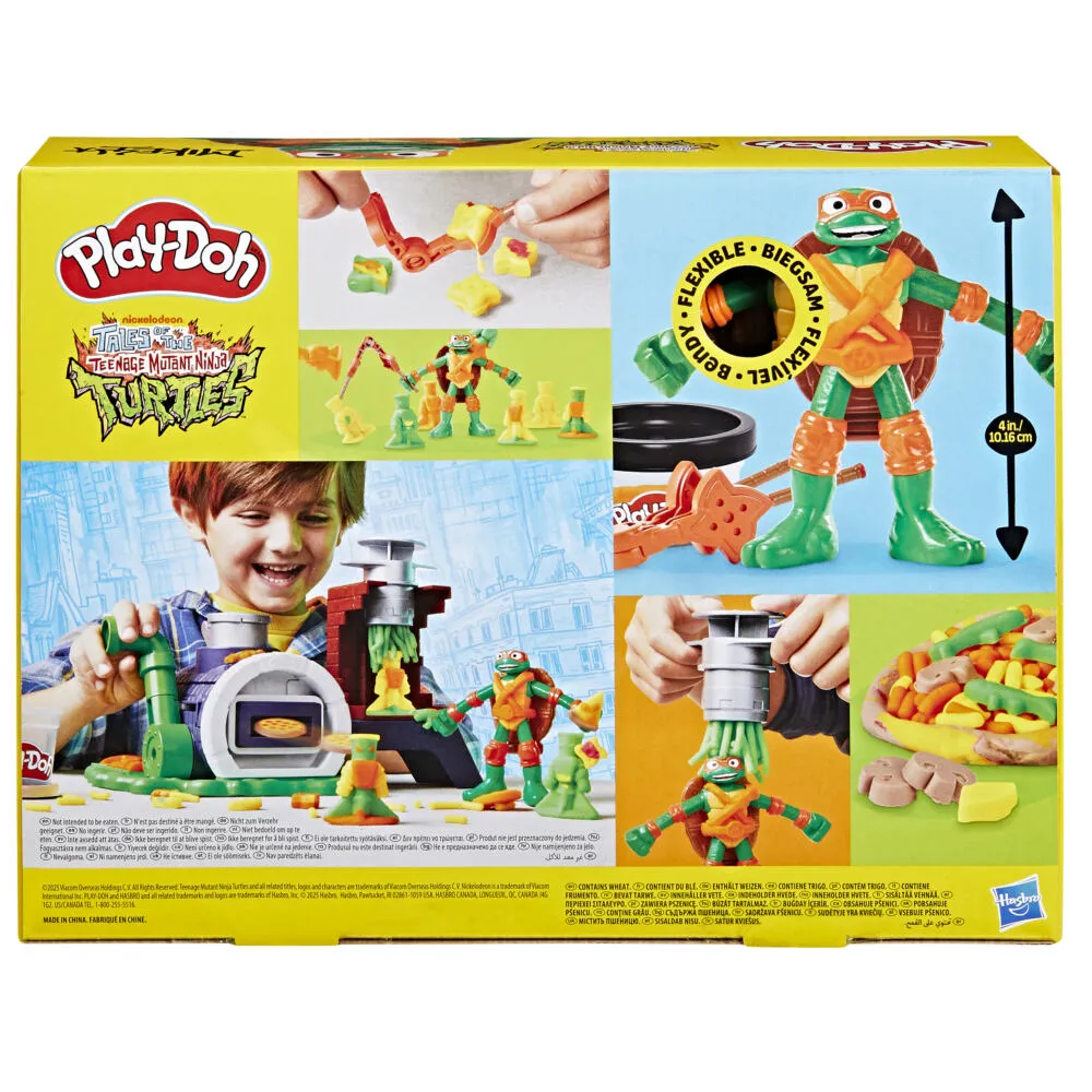 Play-Doh Teenage Mutant Ninja Turtles Slice and Blast Pizza Oyun Seti Thumbnail 3