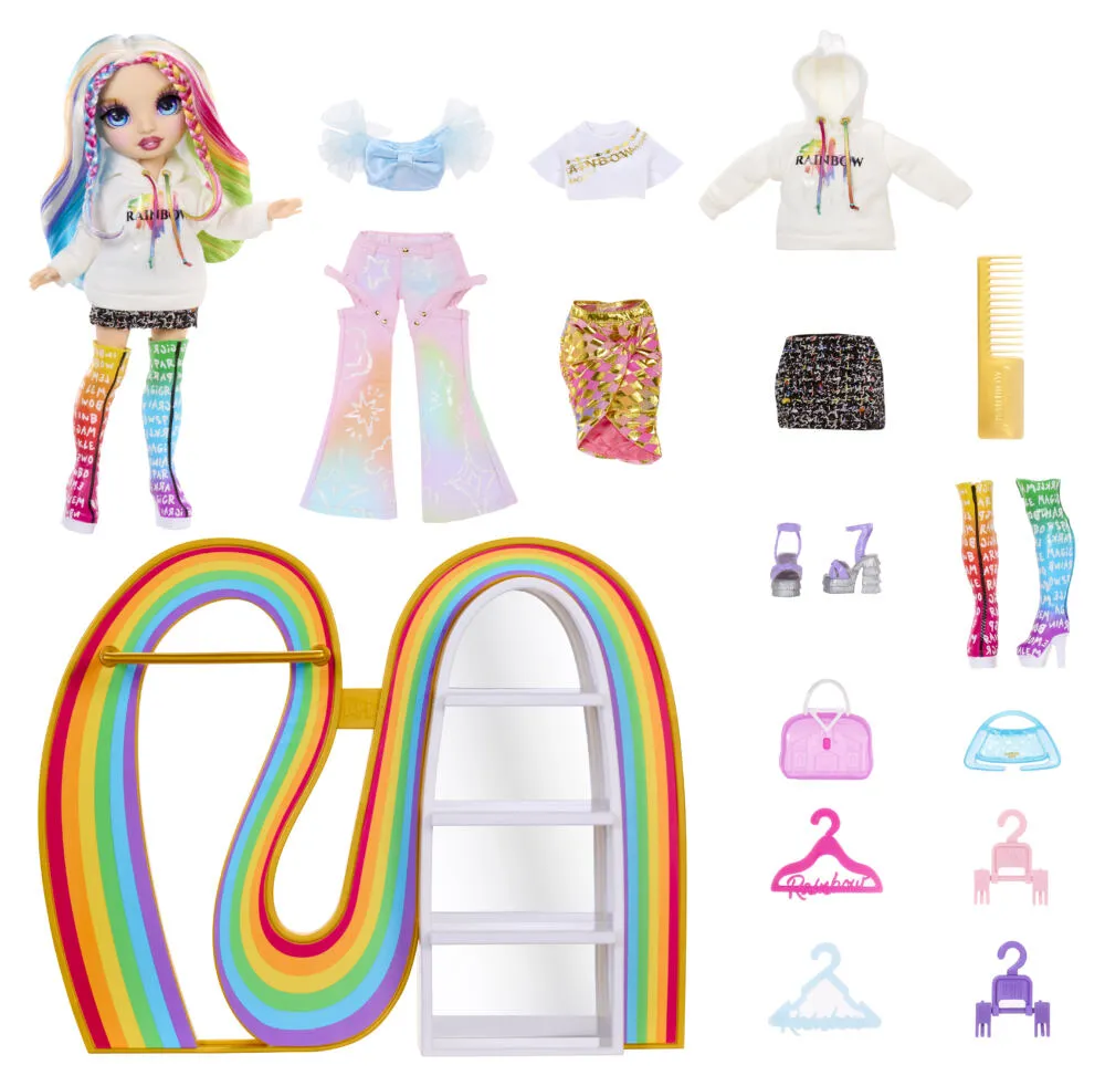 MGA Entertainment Rainbow High Amaya's Closet Playset 543183-EUC Oyuncak Bebek Thumbnail 4