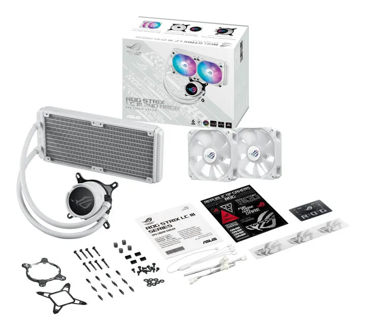 ASUS ROG Strix LC III 240 ARGB White Edition 90RC00S2-M0UAY0 Thumbnail 14