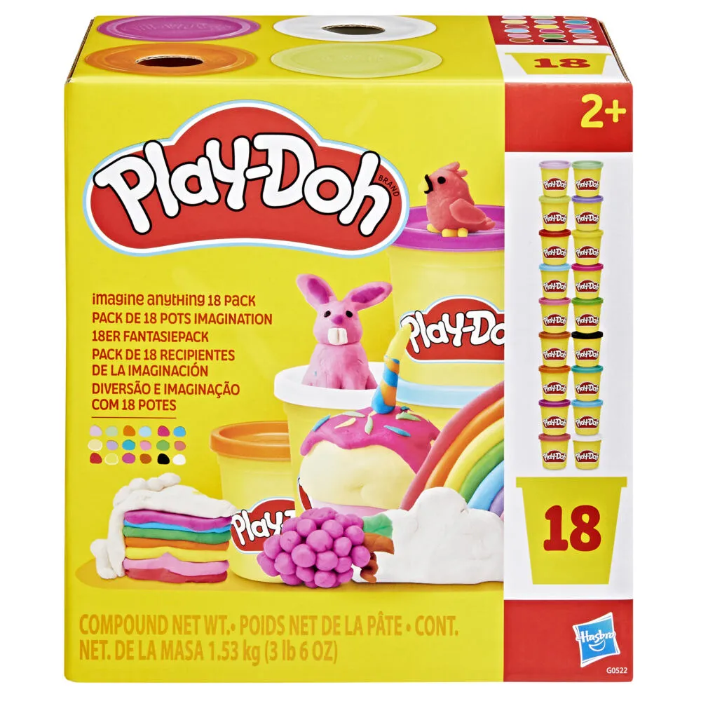Play-Doh Sınırsız Hayal Gücü 18'li Paket Sanat ve El İşi Oyuncakları