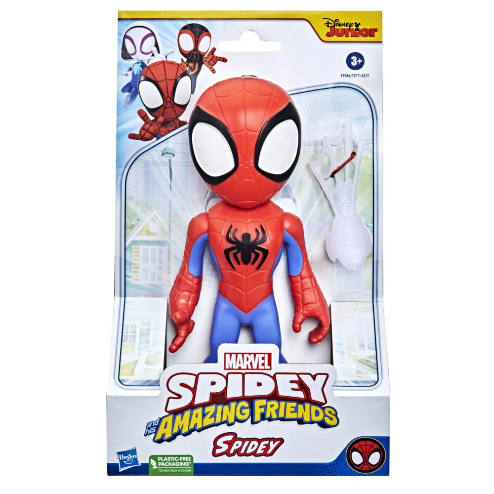 Hasbro Marvel Spidey and His Amazing Friends Büyük Boy Spidey Aksiyon Figürü Peluş Oyuncak