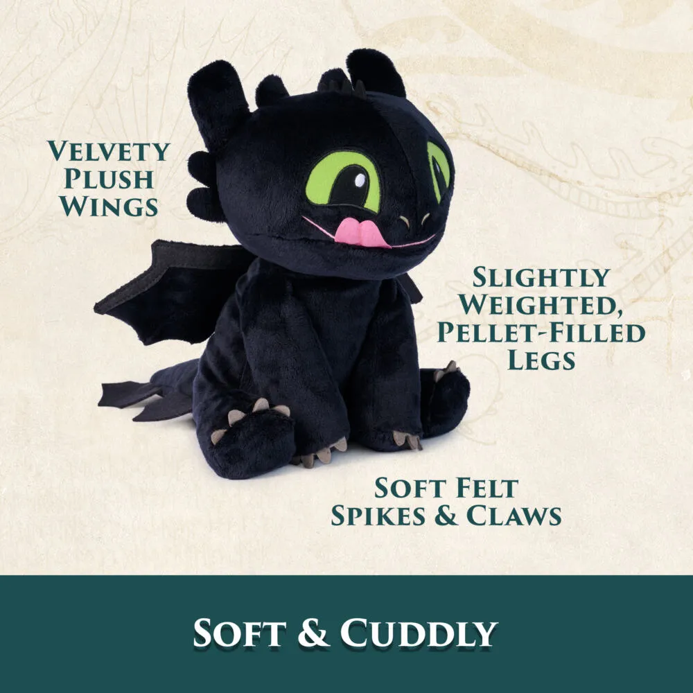 Spin Master DreamWorks Dragons GTD LTD 10in Cuddly Toothless Plush GML Thumbnail 4