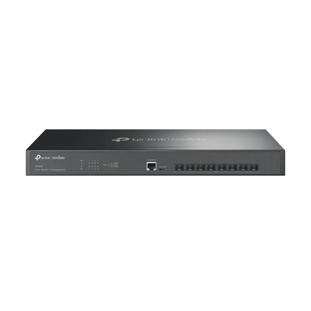 TP-Link Omada SX3008F Gözetilmiş L2/L3 Siyah Switch