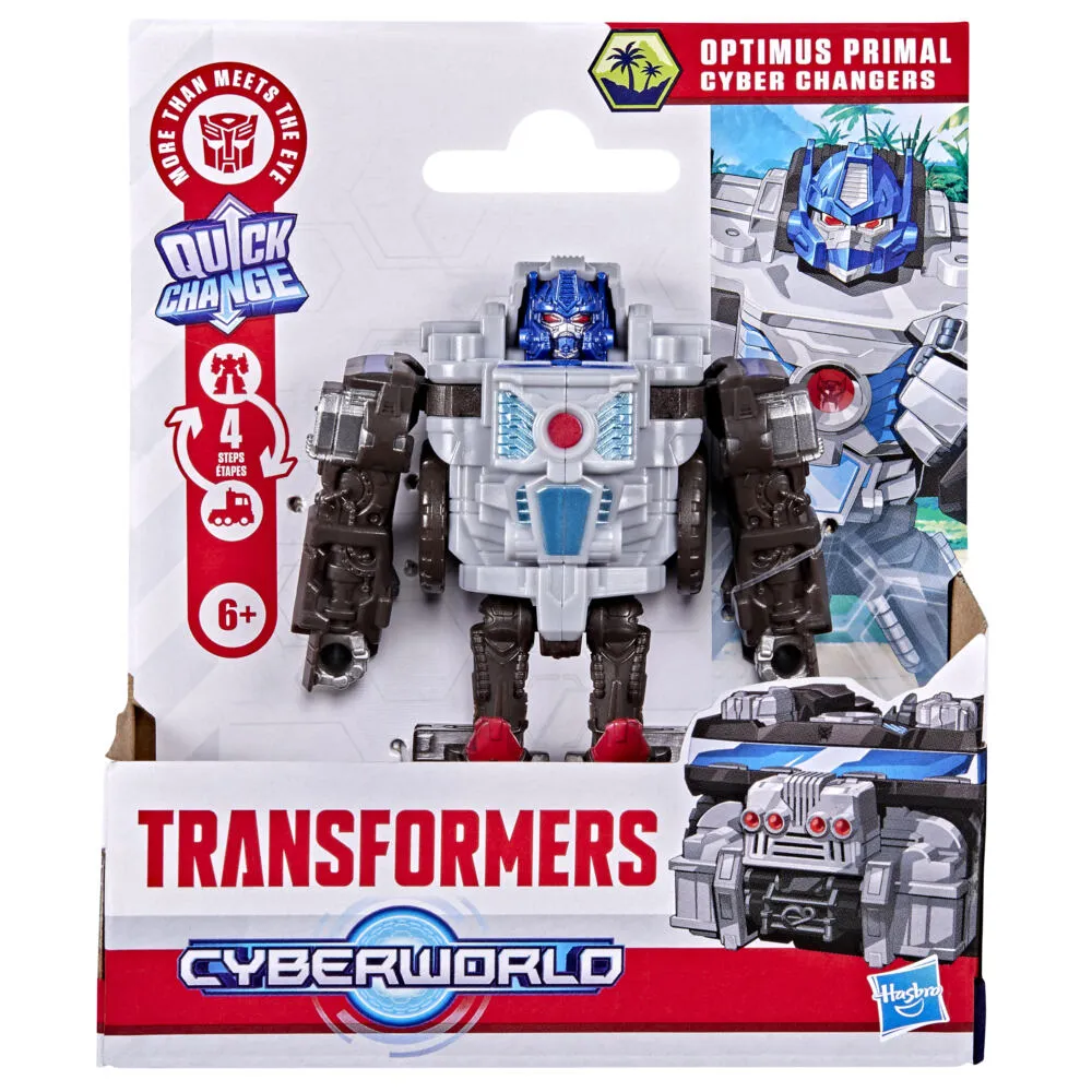 Hasbro Transformers CYBERWORLD Optimus Primal Cyber Changers Thumbnail 1