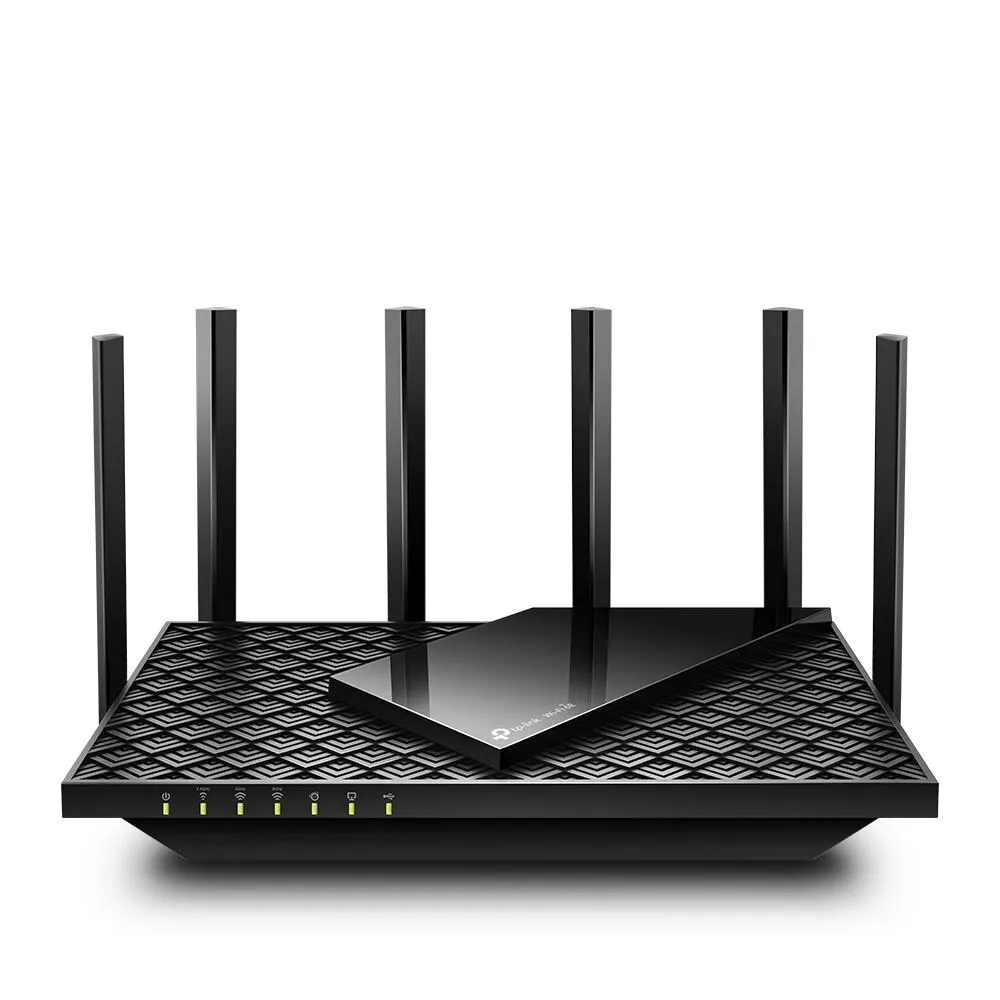 TP-Link Archer AXE75/TXU20 kablosuz yönlendirici Gigabit Ethernet Üç bantlı (2,4 GHz / 5 GHz / 6 GHz) Siyah Route