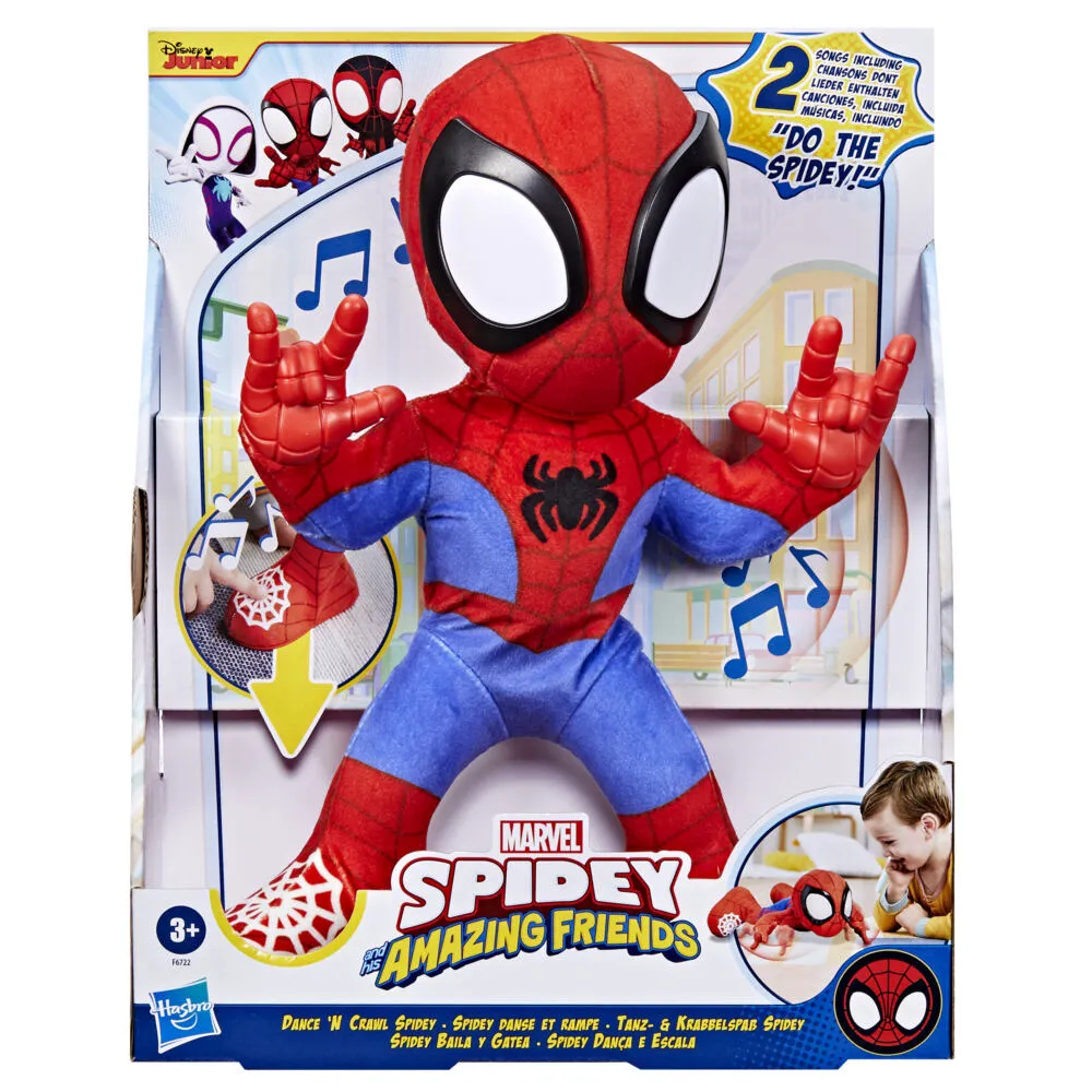 Hasbro Marvel Spidey and His Amazing Friends Dans Eden ve Sürünen Spidey Peluş Oyuncak