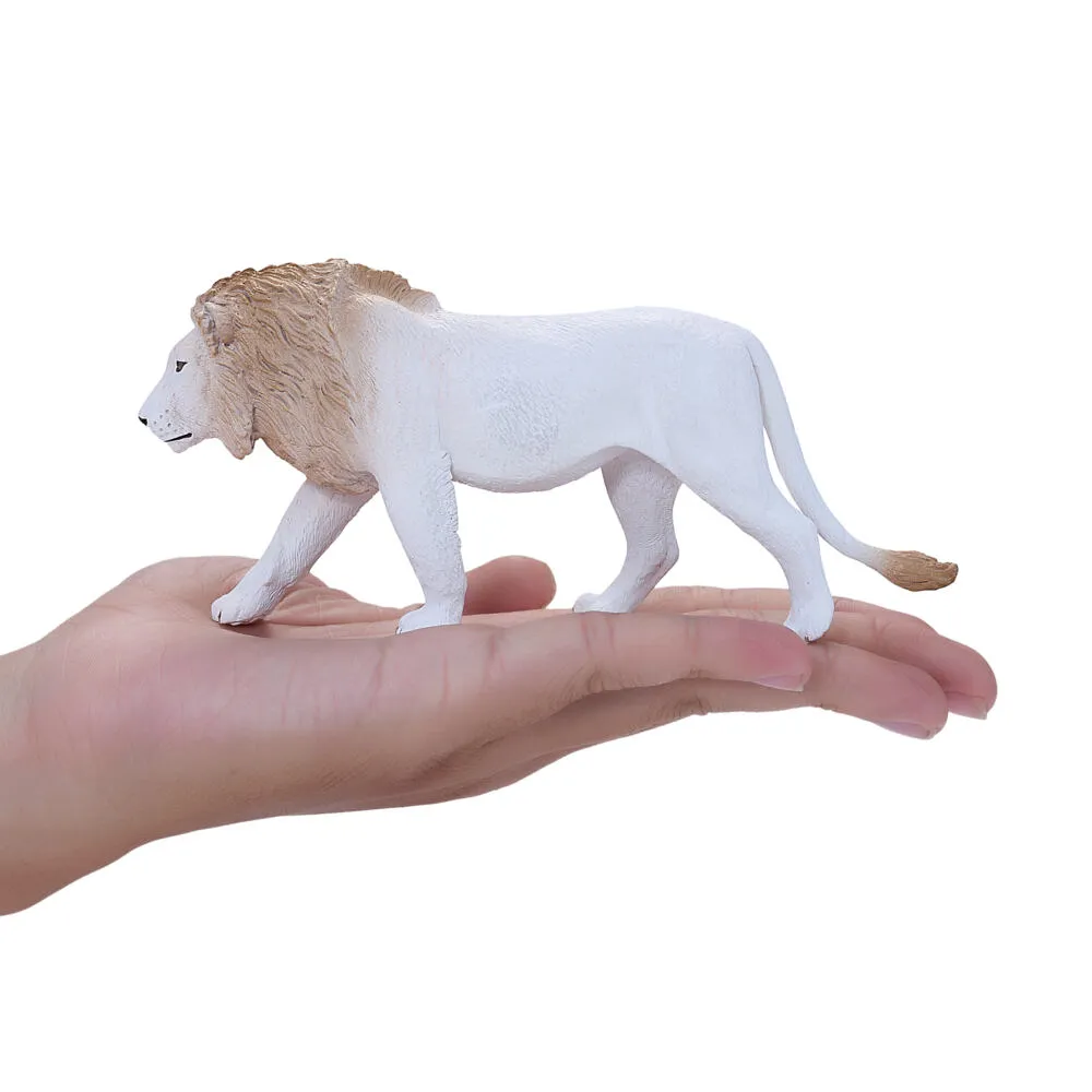 Mojo Fun White Male Lion 381093 Wildlife Aslan Oyuncak Figür Thumbnail 8