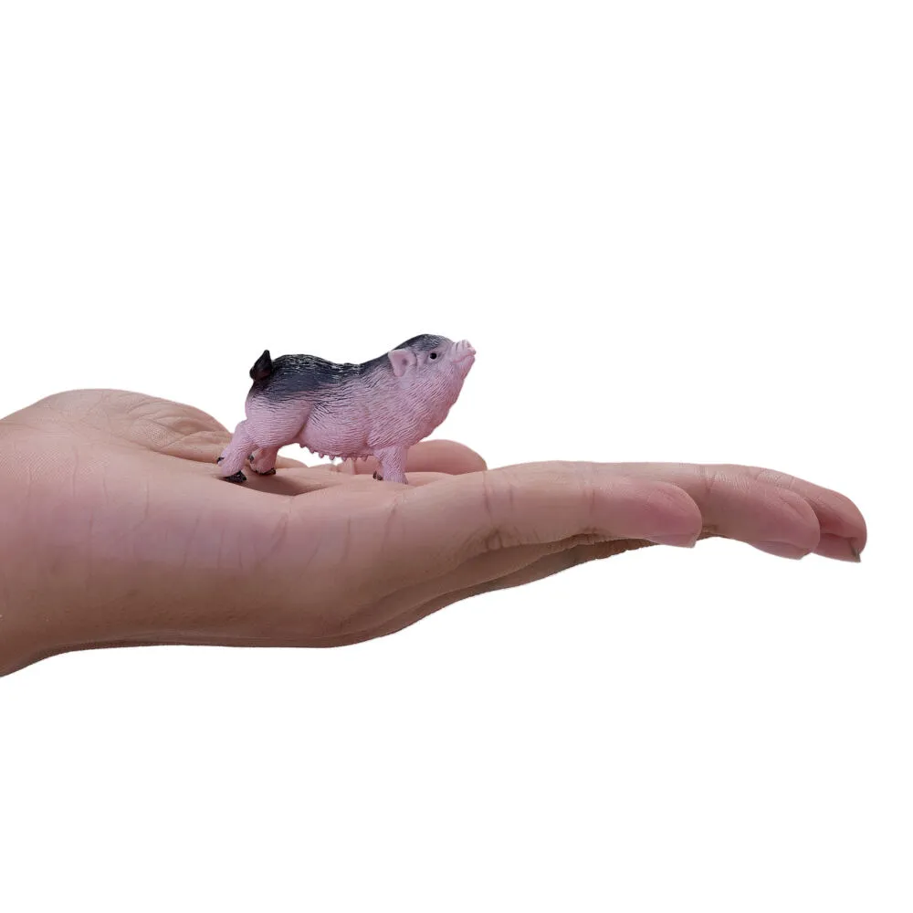Mojo Fun Pot Bellied Piglet 381080 FARMLAND Domuz Oyuncak Figür Thumbnail 9