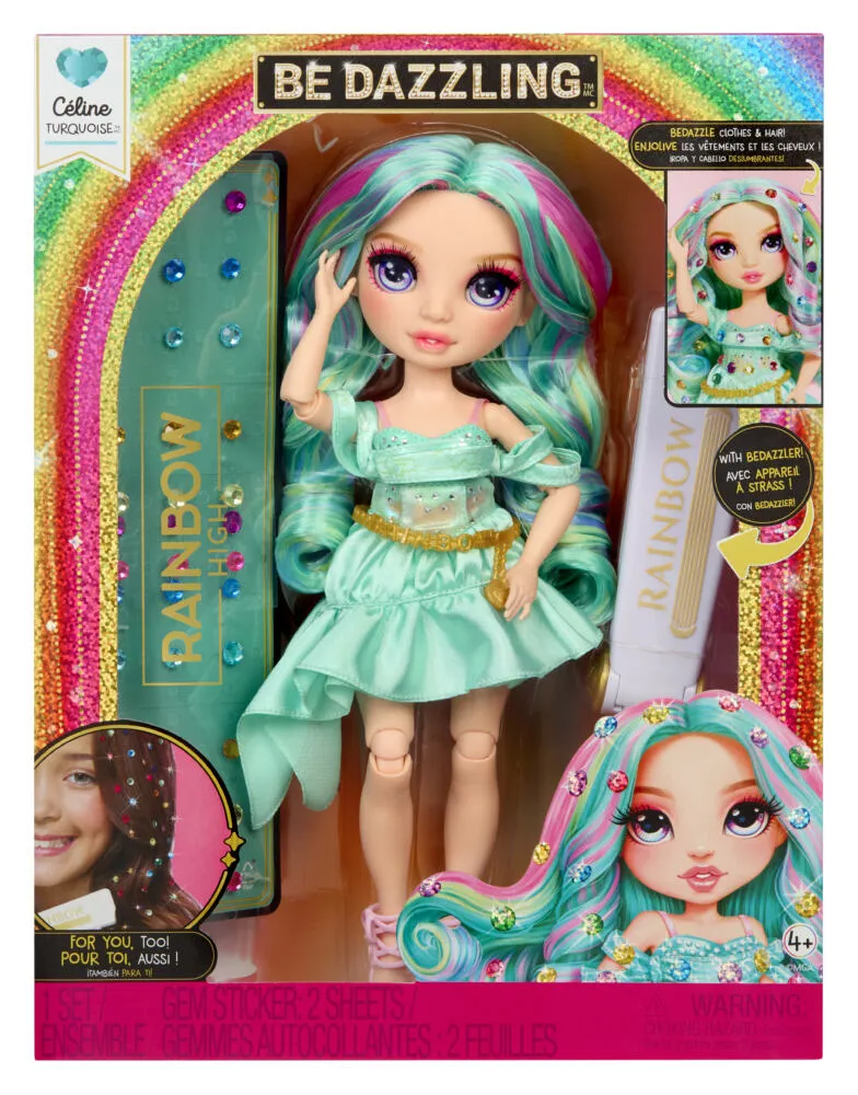Rainbow High Be Dazzling Fashion Dolls- Celine Turquoise (Teal) 597827 Thumbnail 2